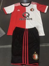 2017-18 Kids Feyenoord Home Soccer Shirt With Shorts