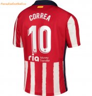 2020-21 Atlético de Madrid Home Soccer Jersey Shirt with Correa 10 printing