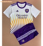 Kids Orlando City SC 2022-23 Away Soccer Kits Shirt With Shorts