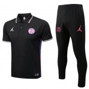 2022-23 PSG x Jordan Black Polo Kits Shirt + Pants