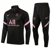 2020-21 PSG Pink Black Training Suits Sweatshirt with Pants