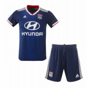 Kids Lyon 2019-20 Away Soccer Shirt with Shorts