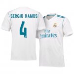 2017-18 Real Madrid #4 Sergio Ramos Home Soccer Jersey