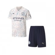 Kids Manchester City 2020-21 Third Away Soccer Kits Shirt With Shorts