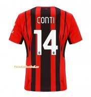 2021-22 AC Milan Home Soccer Jersey Shirt with CONTI 14 printing