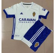 Kids Real Zaragoza 2020-21 Home Soccer Shirt With Shorts
