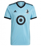 2021-22 Minnesota United FC Blue Away Soccer Jersey Shirt