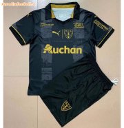 Kids RC Lens 2021-22 Special Black Soccer Kits Shirt with Shorts