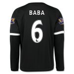 2015-16 Chelsea BABA #6 LS Third Soccer Jersey