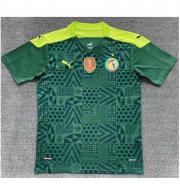 2020-21 Senegal Away Soccer Jersey Shirt with 2021 Africa Cup of Nations Champion Gold Patch