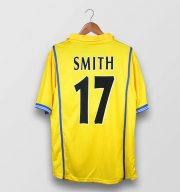 2000-01 Leeds United Retro Away Yellow Soccer Jersey Shirt Smith #17