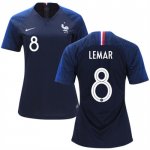 Women 2018 World Cup France Home Soccer Jersey Shirt Thomas Lemar #8