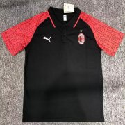 2022-23 AC Milan Black Red Polo Shirt