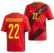 2020 EURO Belgium Home Soccer Jersey Shirt Yari Verschaeren #22