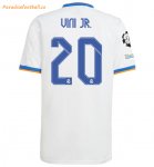2021-22 Real Madrid Home Soccer Jersey Shirt with VINICIUS JR. 20 printing