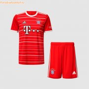 2022-23 Bayern Munich Kids Home Soccer Youth Kits Shirt With Shorts