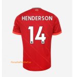2021-22 Liverpool Home Soccer Jersey Shirt with HENDERSON 14 printing