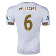 2015-16 Swansea City Home Soccer Jersey WILLIAMS 6