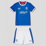 2022-23 Glasgow Rangers Kids Home Soccer Kits Shirt With Shorts