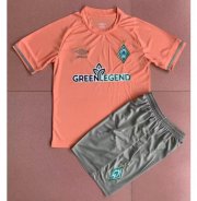 Kids 2022-23 Werder Bremen Away Soccer Kits Shirt With Shorts