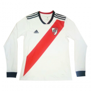 2018-19 River Plate Home Long Sleeve Soccer Jersey Shirt