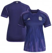 2022 FIFA World Cup Argentina Away Women Soccer Jersey Shirt