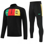 2022 FIFA World Cup Cameroon Black Training Kits Sweatshirt with Pants
