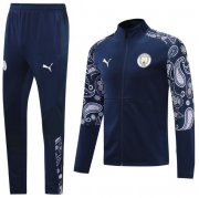 2020-21 Manchester City Navy Training Suits Jacket with Pants