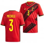 2020 EURO Belgium Home Soccer Jersey Shirt Brandon Mechele #3