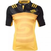 2017-18 Season New Zealand Hurricans Golden Black Rugby Jersey