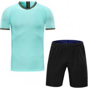 Inter Milan Style Customize Team Green Soccer Jerseys Kit(Shirt+Short)