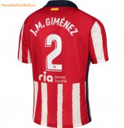 2020-21 Atlético de Madrid Home Soccer Jersey Shirt with J.M. Giménez 2 printing