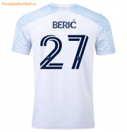 2021-22 Chicago Fire Away Soccer Jersey Shirt with ROBERT BERIĆ 27 printing