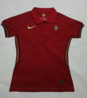 Women's 2020 EURO Portugal Home Soccer Jersey Shirt