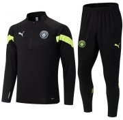 2022-23 Manchester City Black Training Kits Sweatshirt with Pants