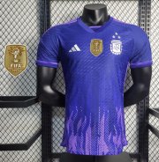 2022 FIFA World Cup Argentina Three Stars Men's Away Soccer Jersey Shirt Player Version