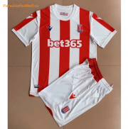 2021-22 Stoke City Kids Home Soccer Kits Shirt With Shorts