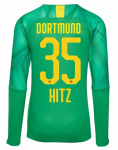 2019-20 Borussia Dortmund Home Goalkeeper LS Soccer Jersey Shirt Hitz 35