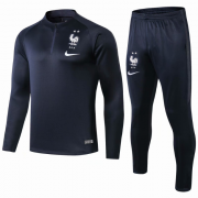 2019 FIFA World Cup France Black Training Kit (Sweat Top Shirt+Trouser)