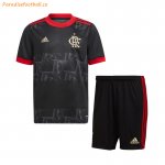 2021-22 Kids Flamengo Third Away Soccer Kits Shirt With Shorts