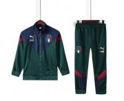 Kids 2020 Italy Green Jacket and Pants Training Kits