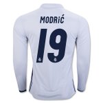 2016-17 Real Madrid LS Home 19 MODRIC Soccer Jersey