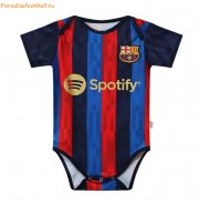 2022-23 Barcelona Home Infant Soccer Jersey Football Kit