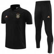 2022 FIFA World Cup Germany Black Polo Kits Shirt + Pants