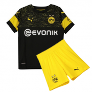 Kids Dortmund 2018-19 Away Soccer Shirt With Shorts