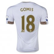 2015-16 Swansea City Home Soccer Jersey GOMIS 18