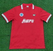 1988-89 Napoli Retro Red Away Soccer Jersey Shirt