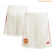 2021-22 Manchester United Home Soccer Shorts