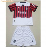 2021-22 AC Milan Kids Fourth Away Soccer Kits Shirt with Shorts