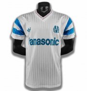 1990 Marseille Retro Home White Soccer Jersey Shirt